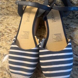 Esmara Striped Navy and White Espadrilles never worn